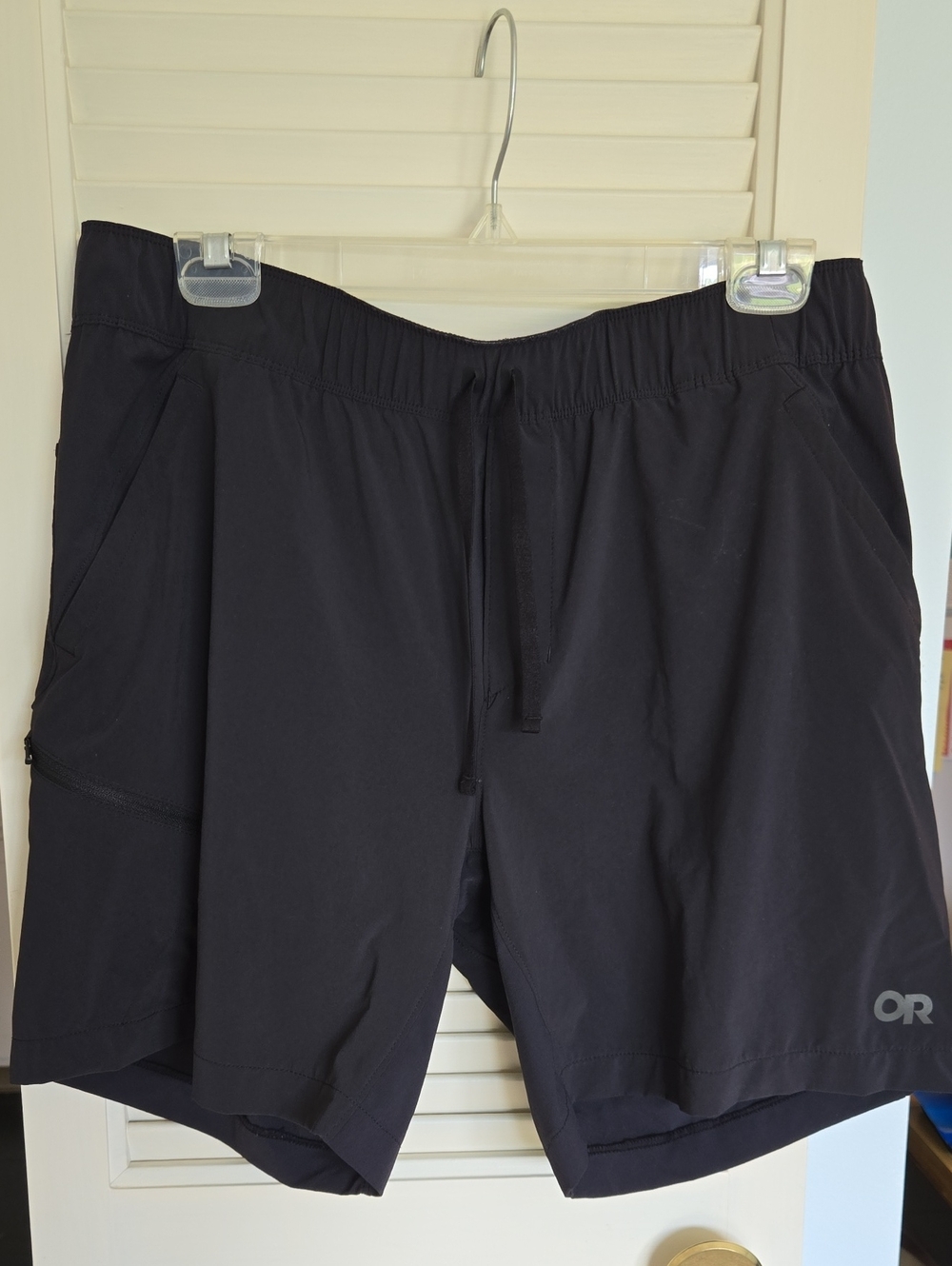 Outdoor Research Men’s Black Athletic Shorts with OR Logo